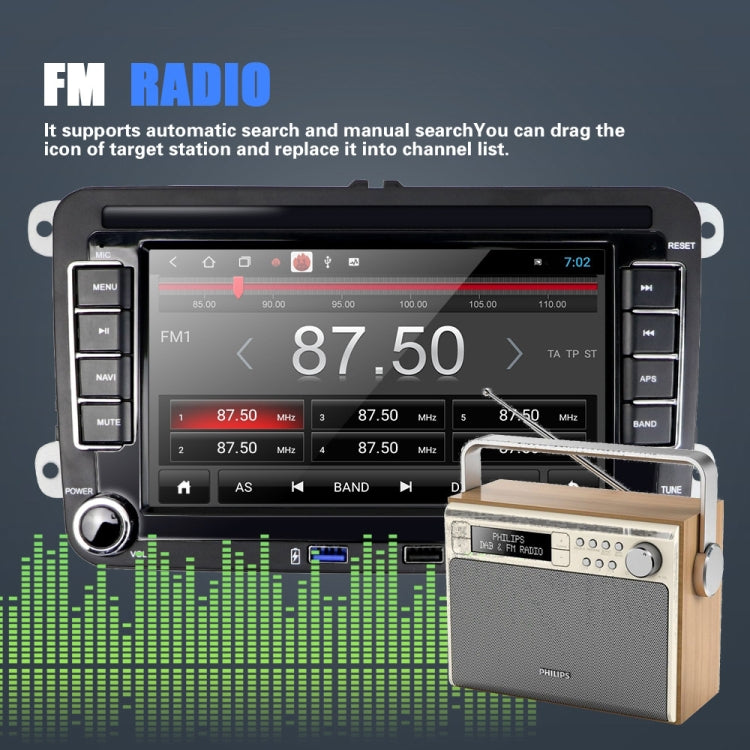 Suitable for Volkswagen 7-inch Car Multimedia Player Navigation Bluetooth Reversing Integrated Machine Android 10.0 Suitable for Volkswagen 7-inch Car Multimedia Player Navigation Bluetooth Reversing Integrated Machine Android 10.0